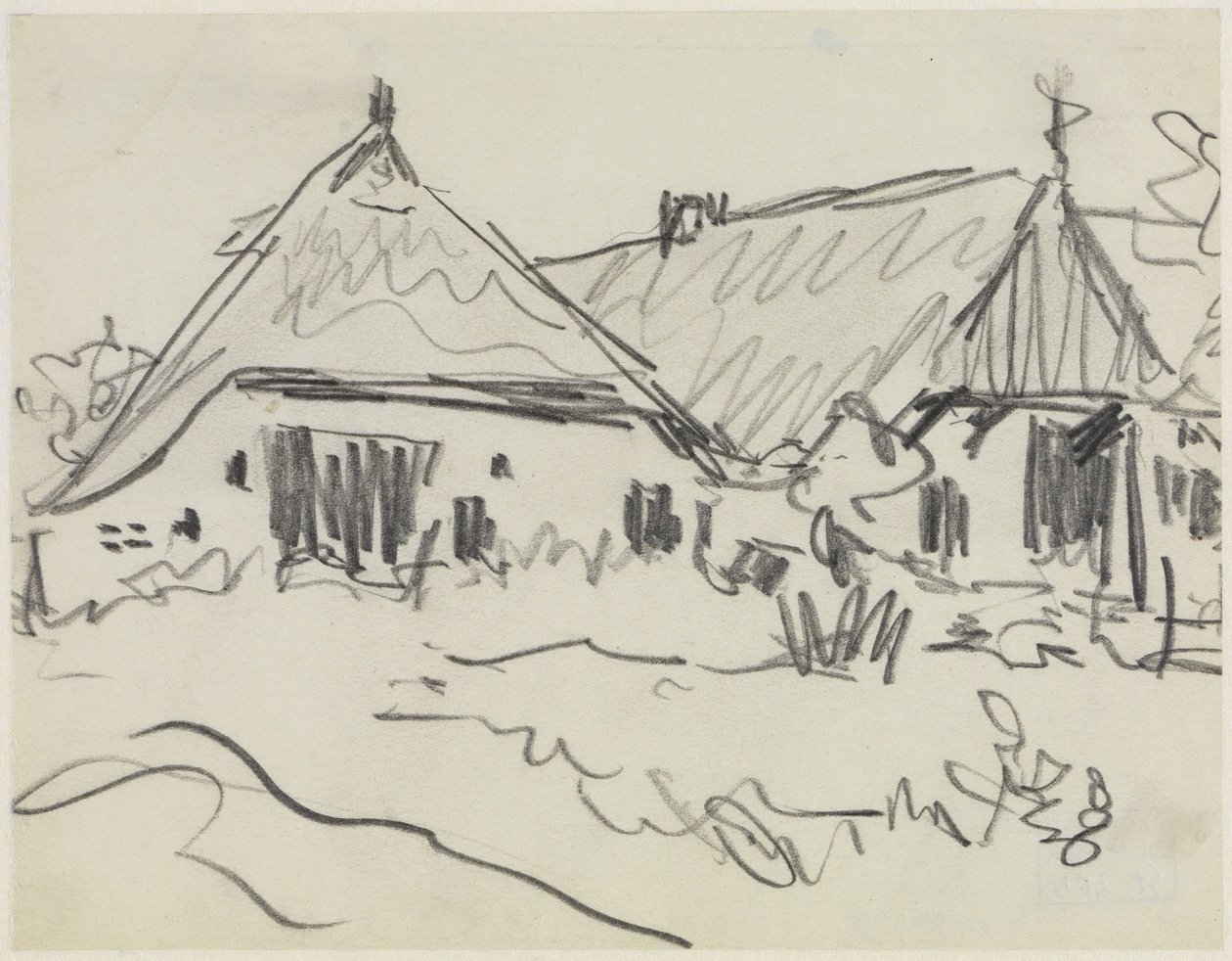 Deux fermes à Fehmarn - Ernst Ludwig Kirchner
