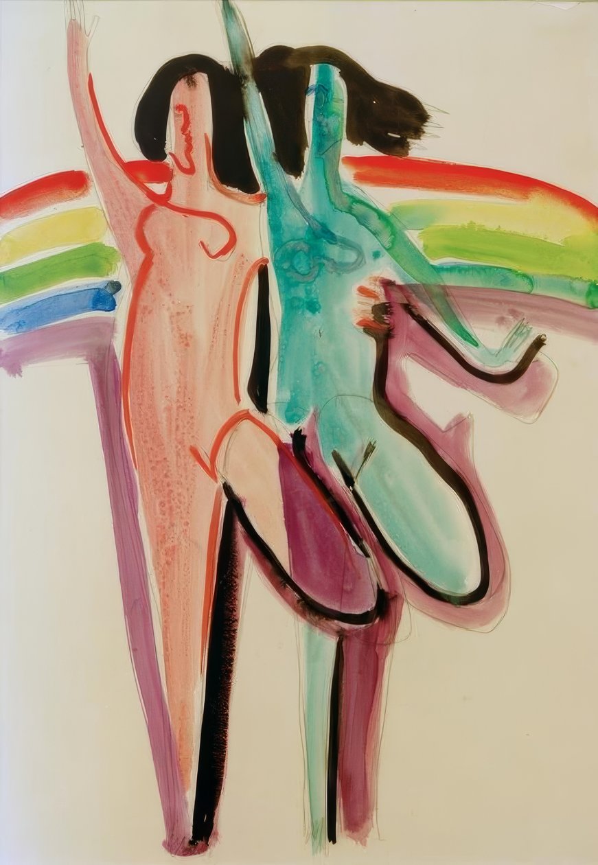 Deux danseuses - Ernst Ludwig Kirchner