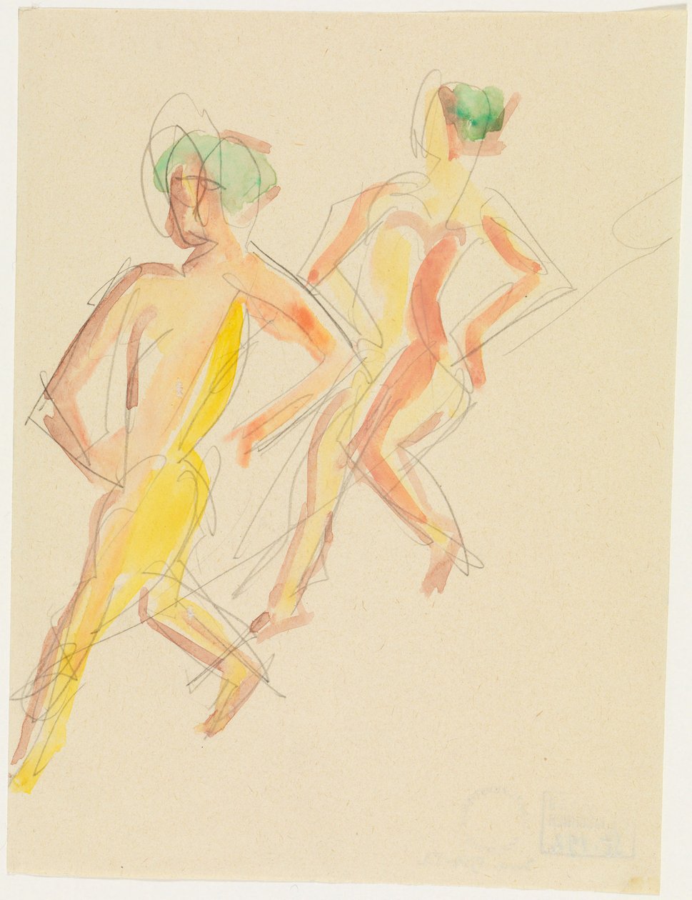 Deux danseurs - Ernst Ludwig Kirchner