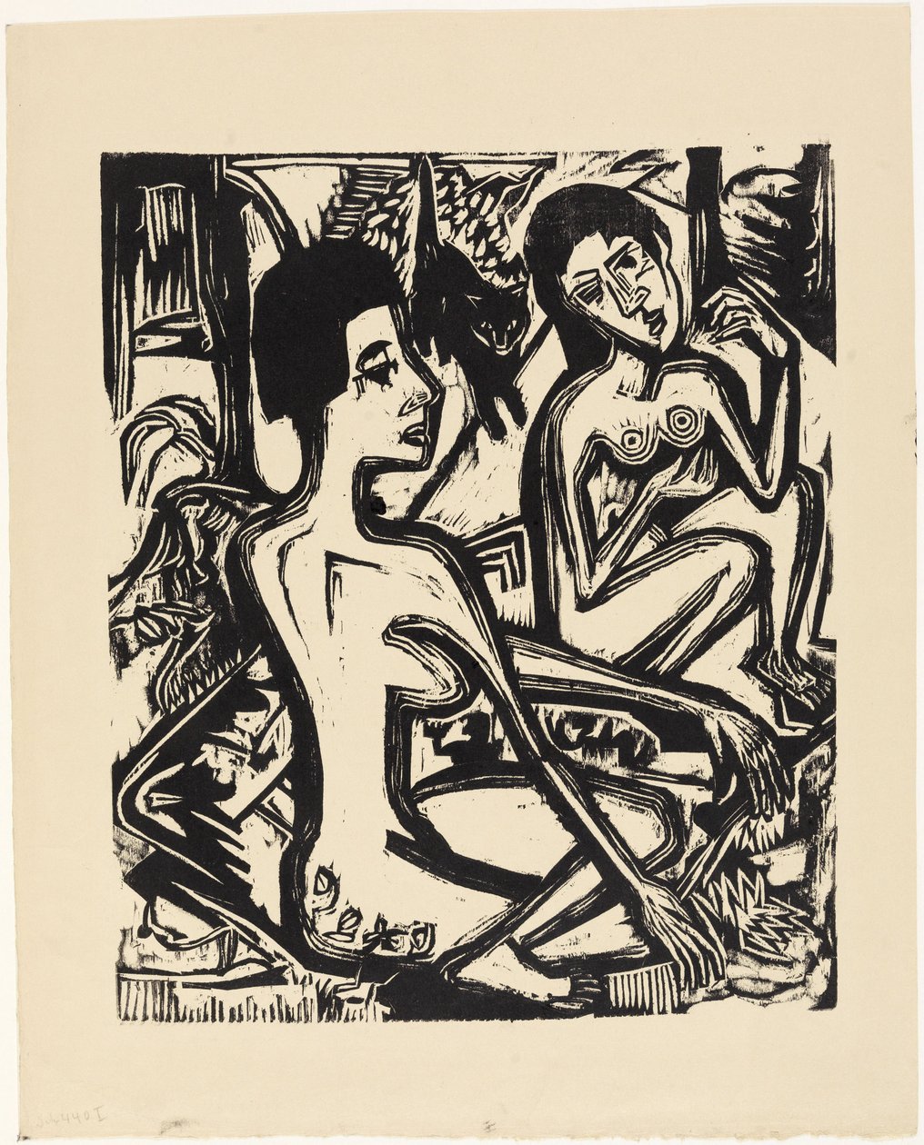 Deux femmes nues dans la forêt - Ernst Ludwig Kirchner