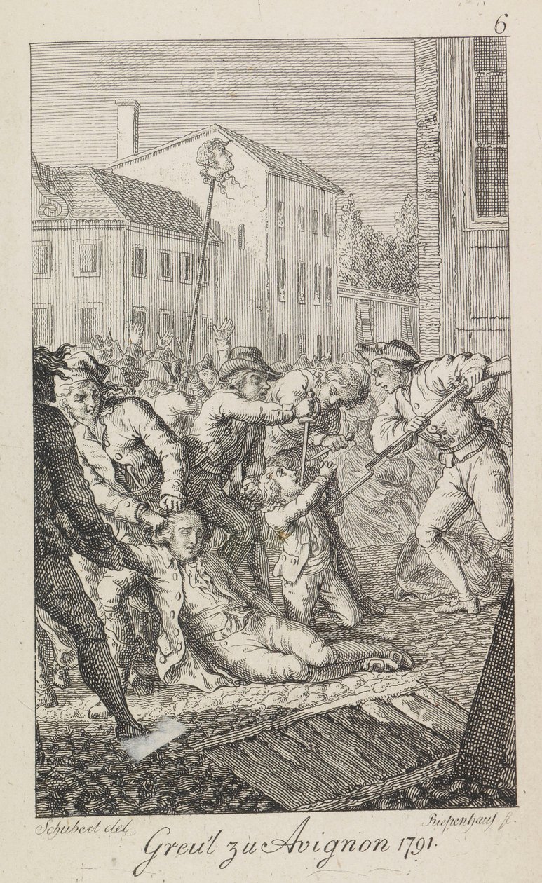 Les massacres de La Glacière les 16-17 octobre 1791 - Ernst Ludwig Riepenhausen
