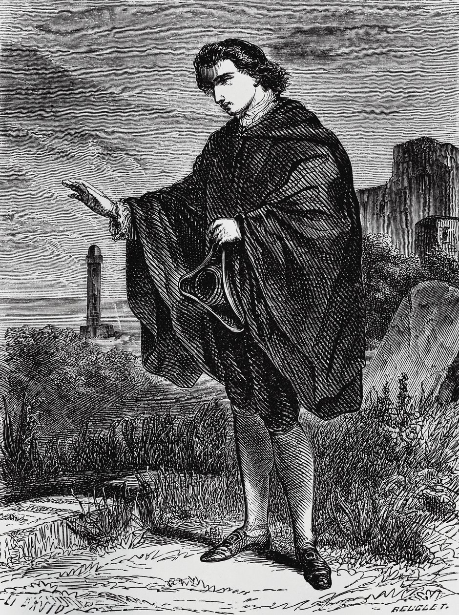 Illustration pour Entail, nouvelle de Ernst Theodor Amadeus Hoffmann (1776-1822), gravure - Ernst Theodor Amadeus Hoffmann