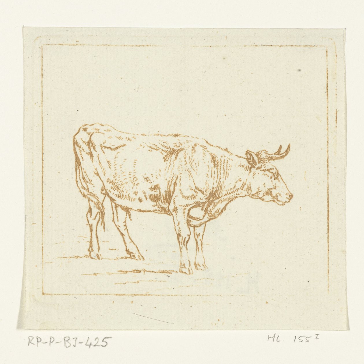 Taureau debout, vers la droite - Ernst Willem Jan Bagelaar
