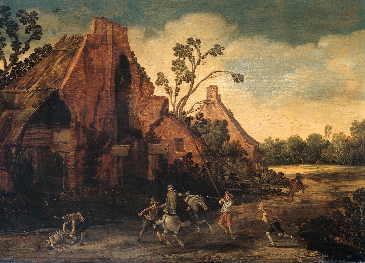 Le vol - Esaias I van de Velde