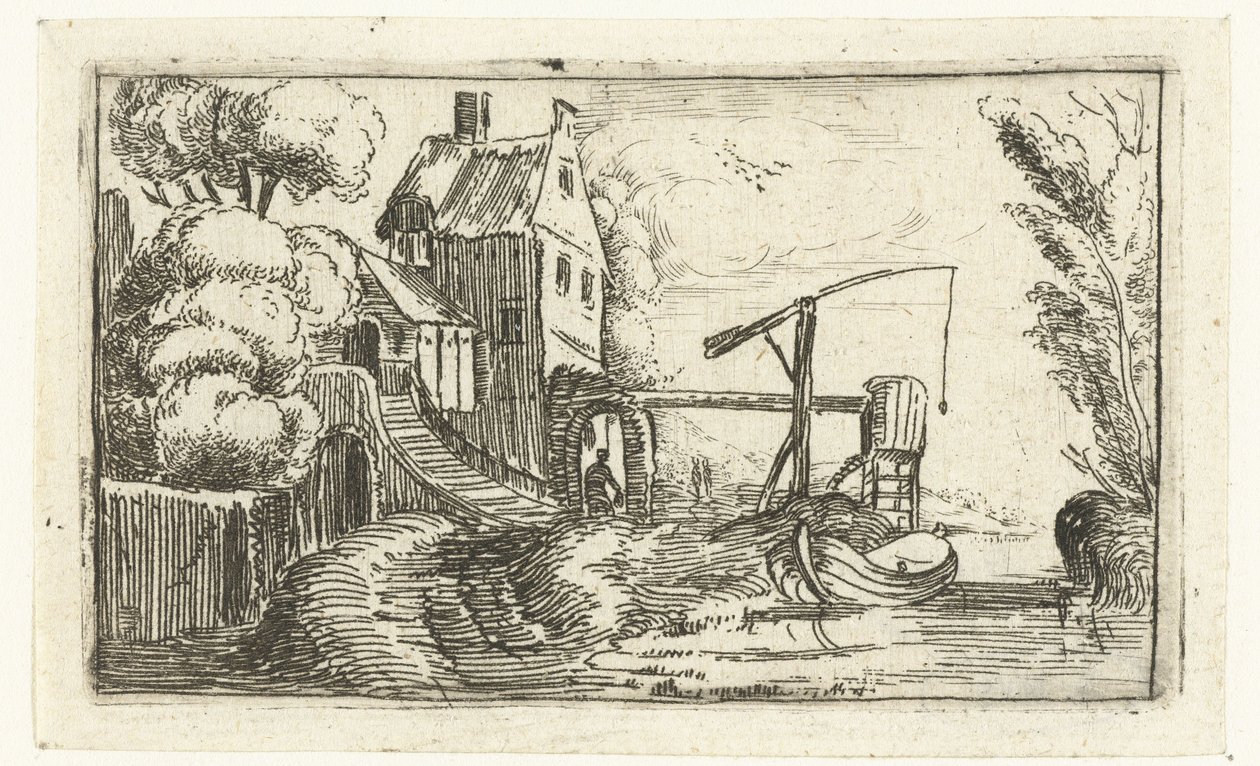 Maison ou usine au bord d