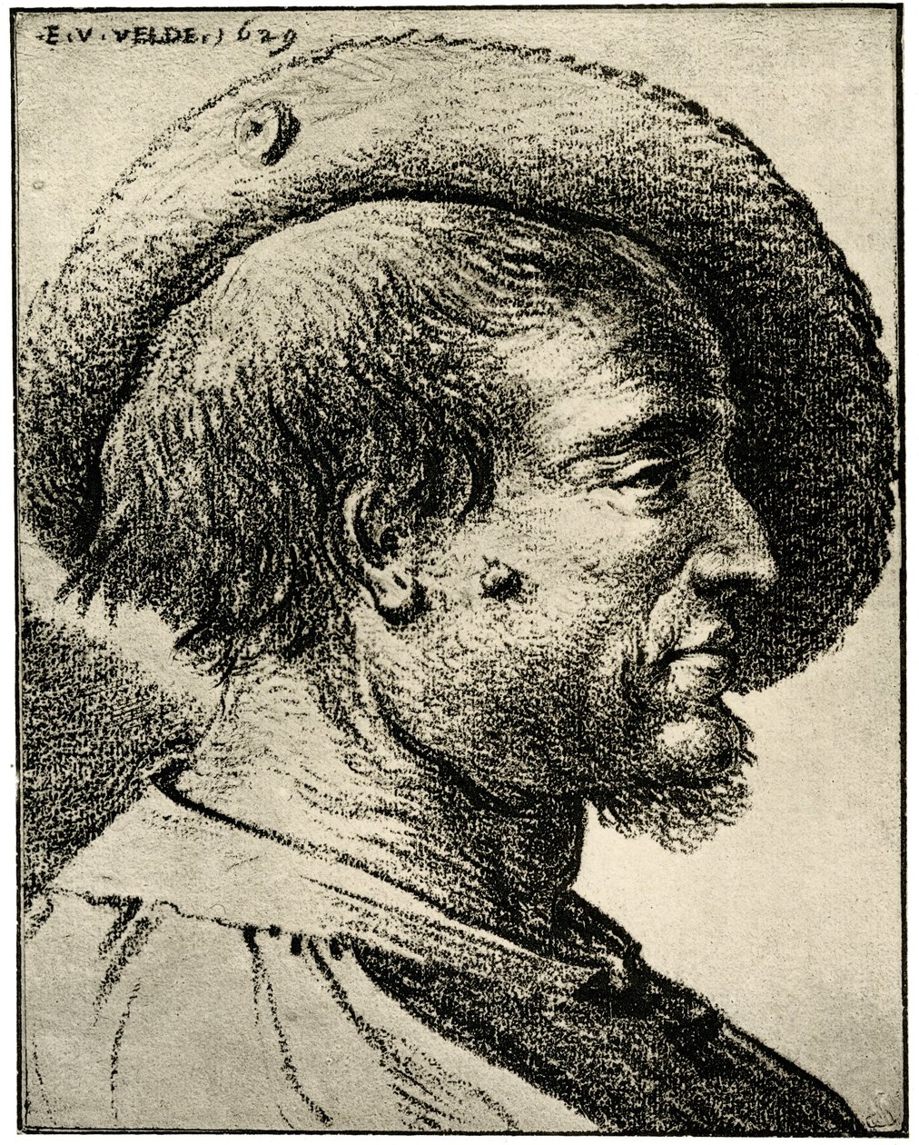 Étude de tête masculine - Esaias van de Velde
