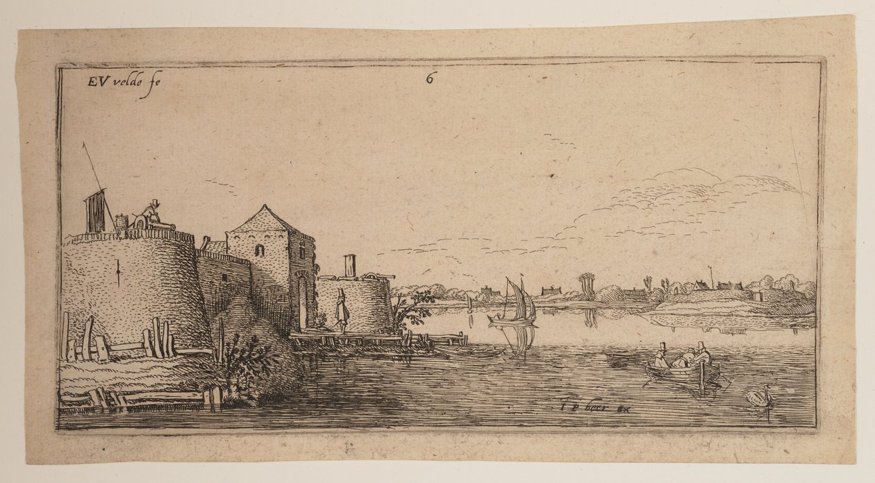 Ville fortifiée, à gauche d
