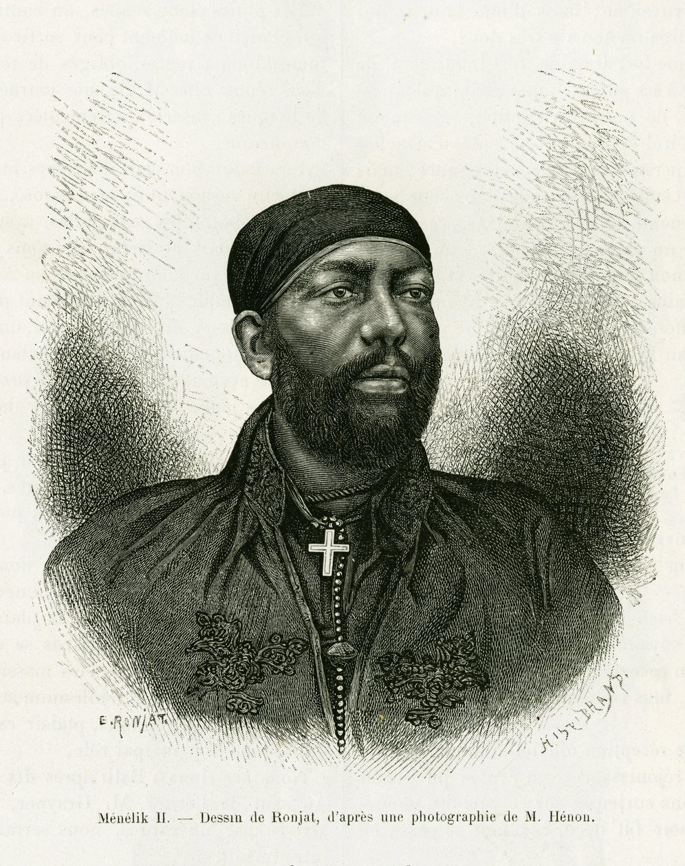 Portrait du Prince Menelik II d