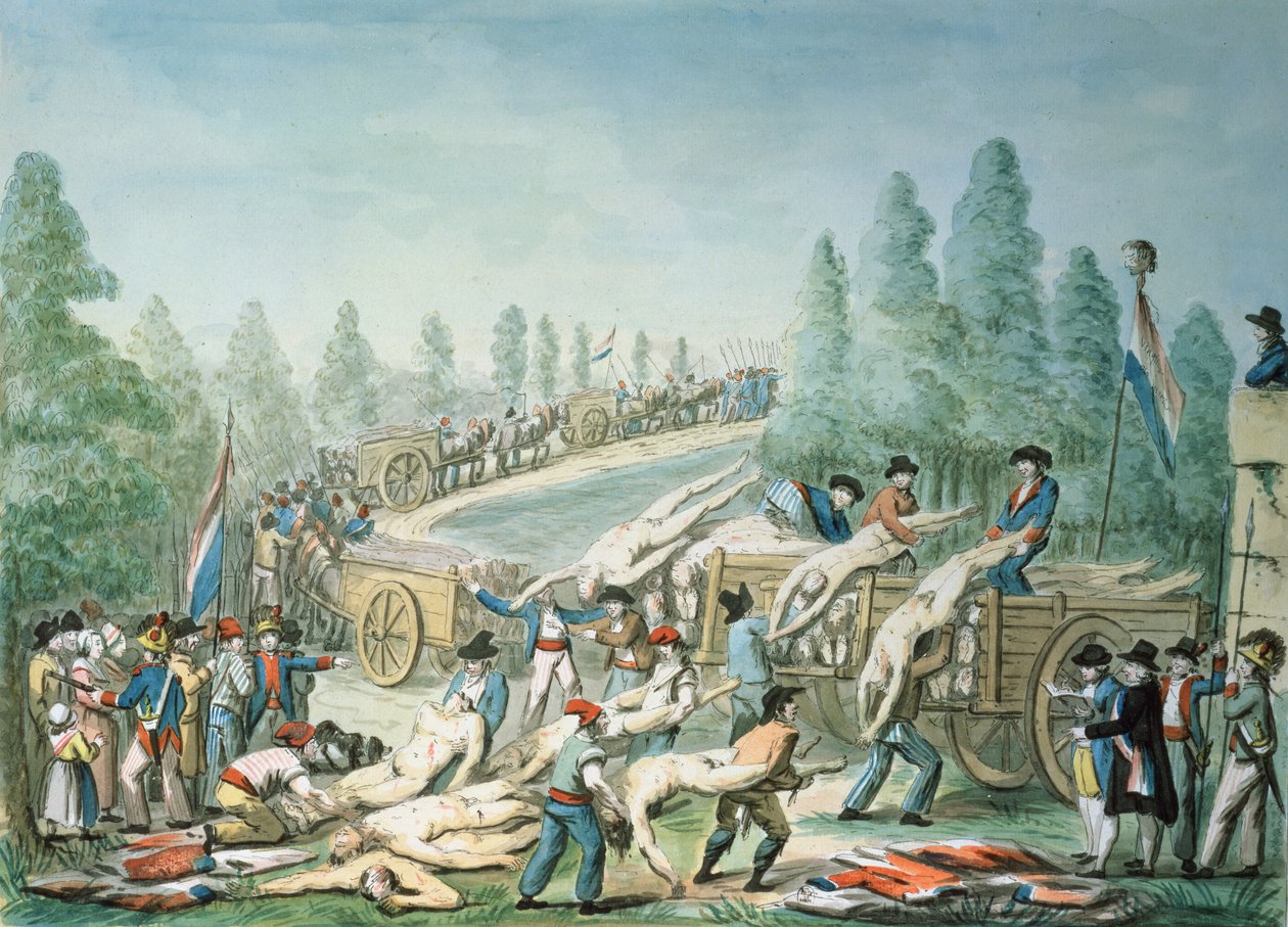Transport de cadavres pendant la Révolution, c.1790 - Etienne Bericourt