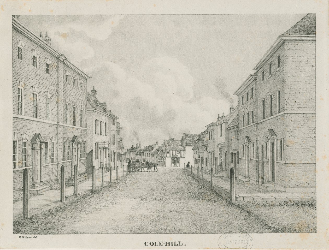 Tamworth - Cole-hill : lithographie, nd [1796-1865] - Etienne Bruno Hamel
