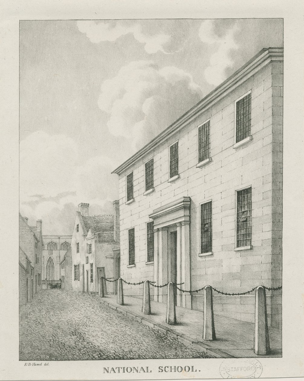 Tamworth - École nationale: lithographie - Etienne Bruno Hamel