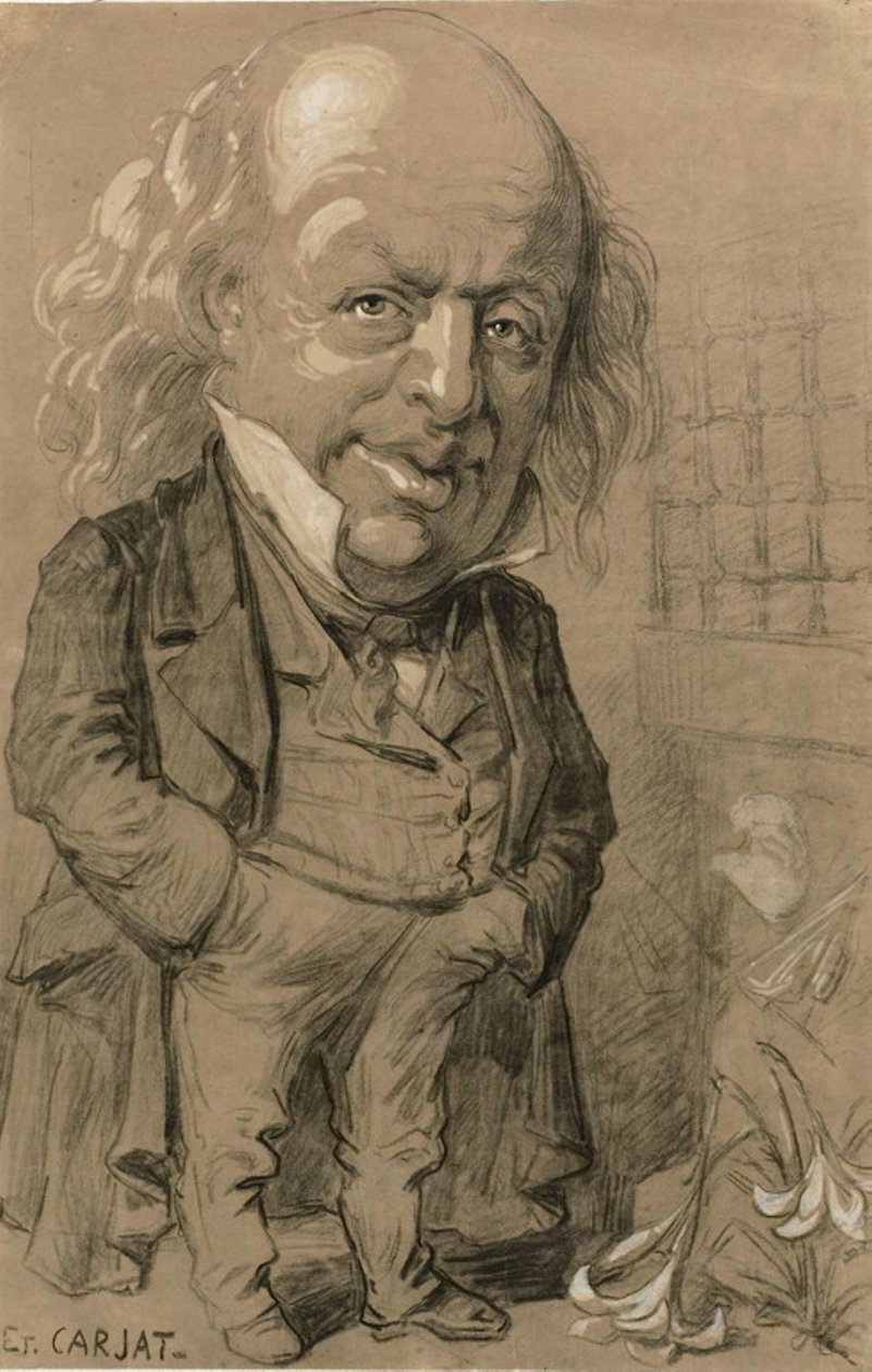 Portrait caricatural de Pierre-Jean de Béranger - Etienne Carjat