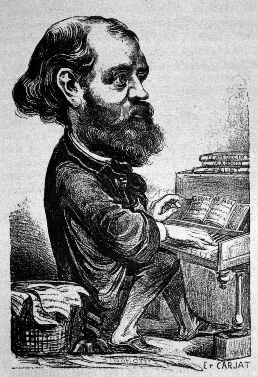 Charles Gounod, caricature par Étienne Carjat - Etienne Carjat