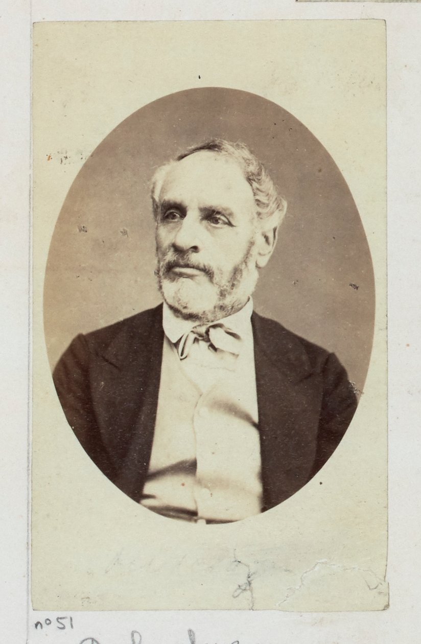 Delescluze Louis Charles (1809-1871). Journaliste, il a connu plusieurs condamnations, amendes et emprisonnements à Cayenne, pour ses idées démocratiques et sociales révolutionnaires (1830). Élu au Conseil de la Commune, membre du Comité de... - Etienne Carjat