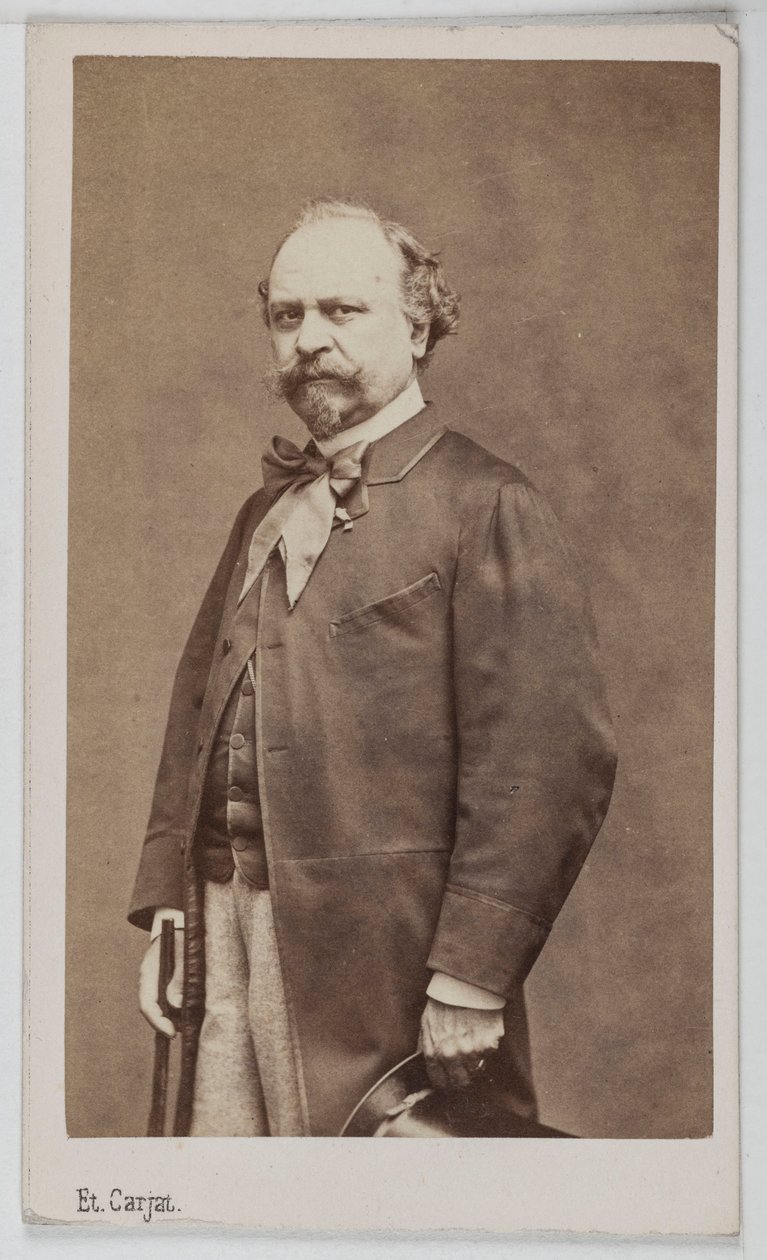 Portrait de Giuseppe Palizzi (1813-1887), peintre italien. - Etienne Carjat