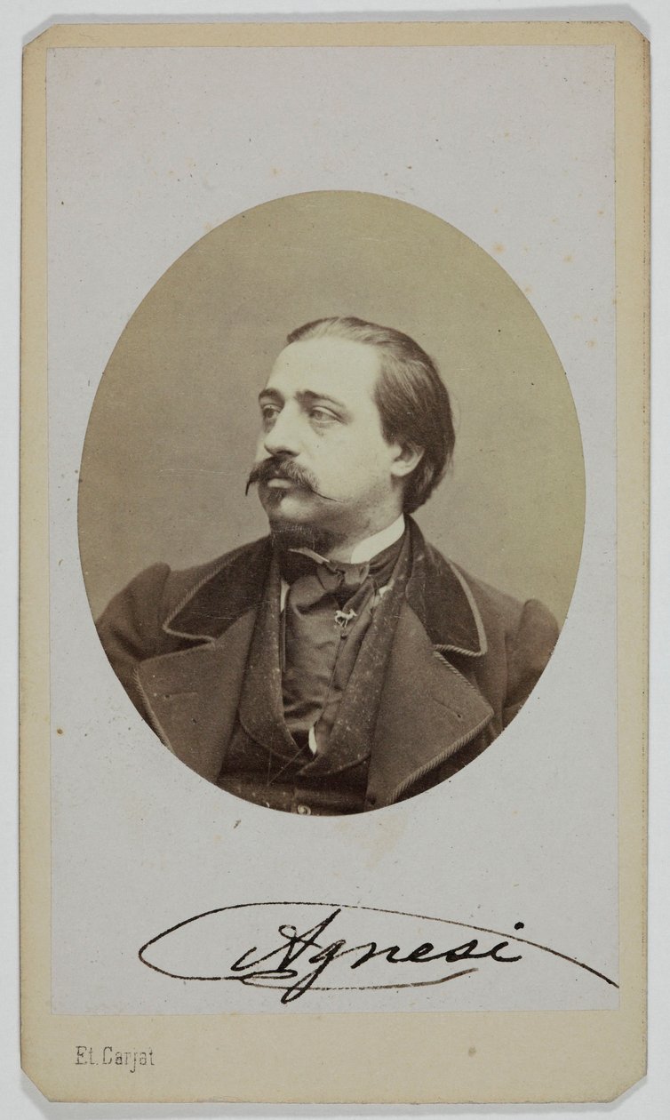 Portrait de Luigi Agnesi, 1833-1875, chanteur lyrique - Etienne Carjat