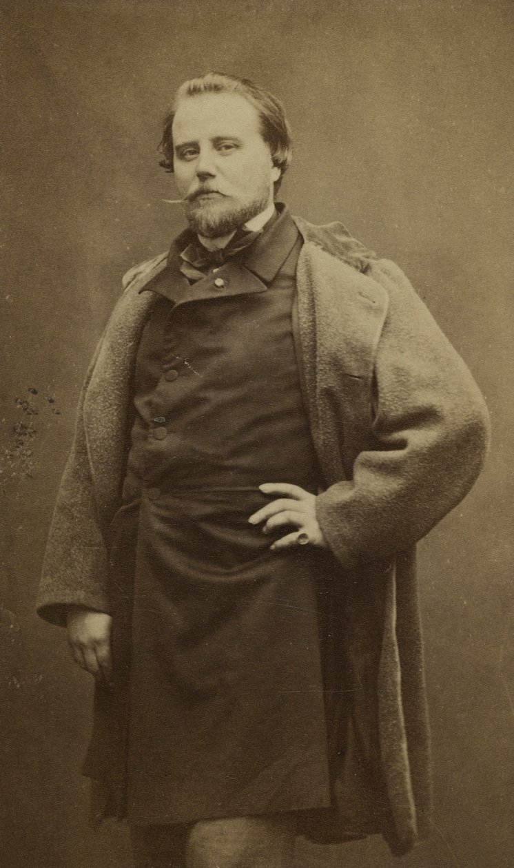 Portrait de Charles Basset (1822-1869) plus connu sous son nom de plume Adrien Robert. - Etienne Carjat