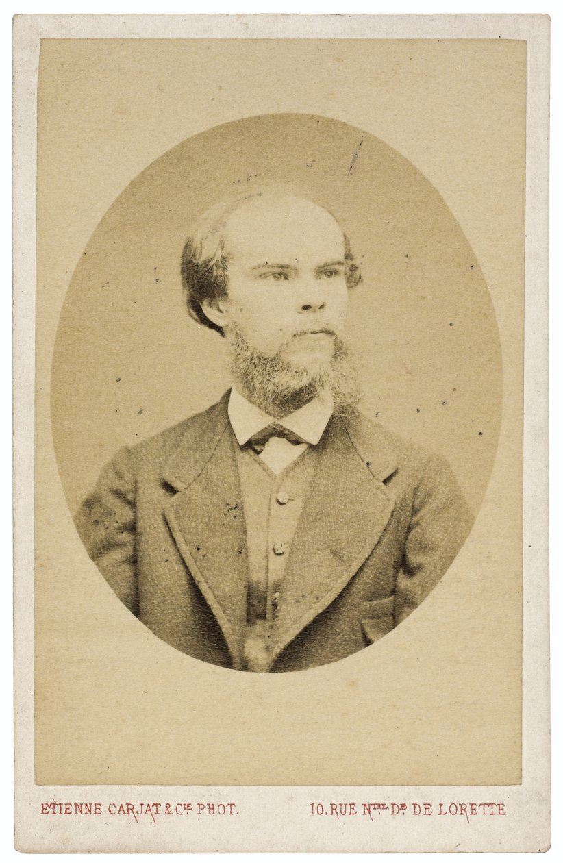 Portrait du poète Paul Verlaine 1844-1896, vers 1870 - Etienne Carjat