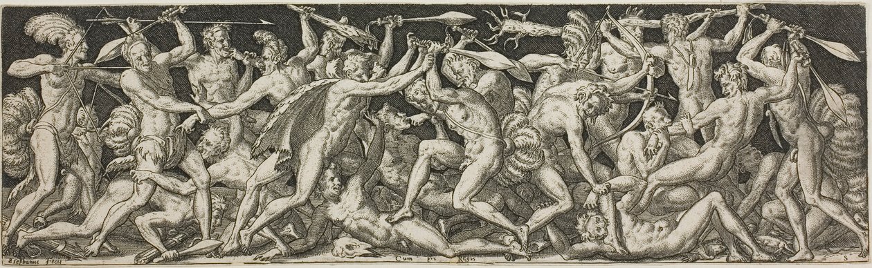 Combats et triomphes : La bataille des hommes nus - Etienne Delaune