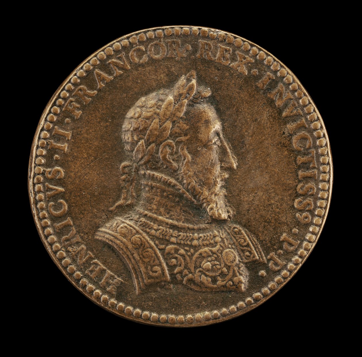 Henri II, 1519-1559, roi de France 1547 [avers] - Etienne Delaune