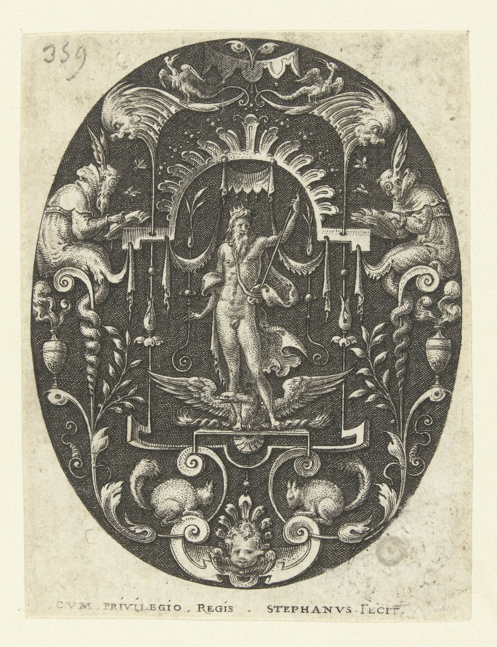 Jupiter avec son aigle à ses pieds - Etienne Delaune