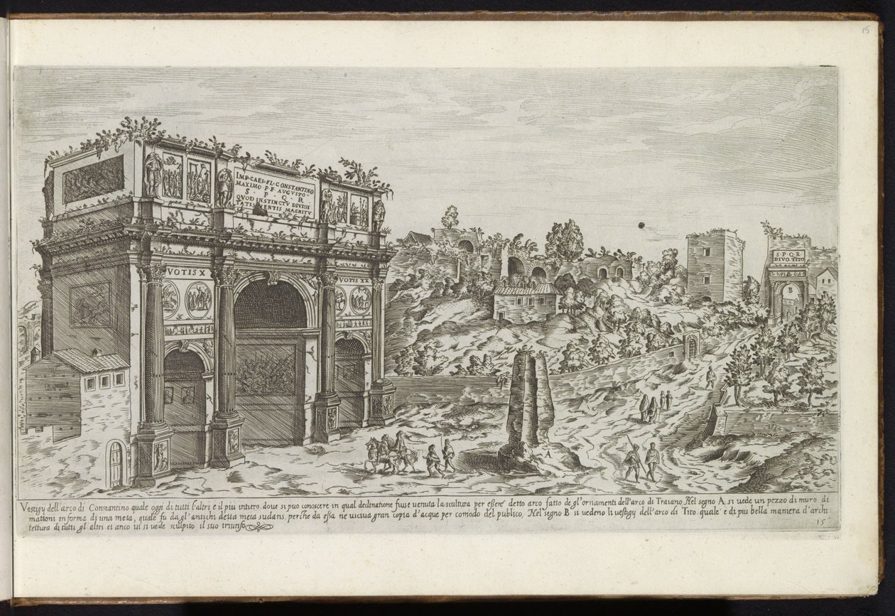 Arc de Constantin à Rome - Etienne Duperac