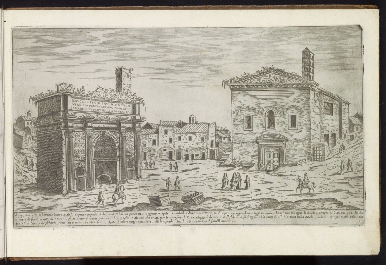 Arc de Septime Sévère à Rome - Etienne Duperac