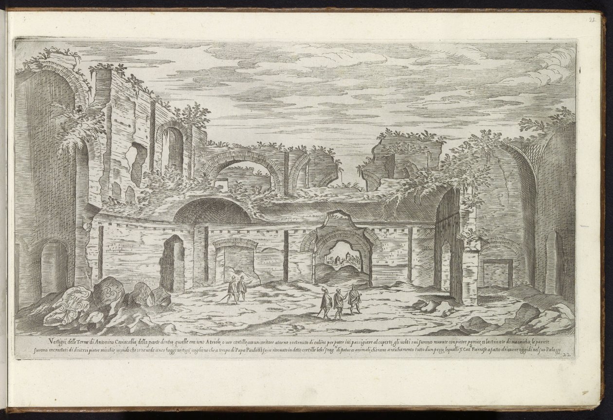 Ruines des Thermes de Caracalla à Rome - Etienne Duperac