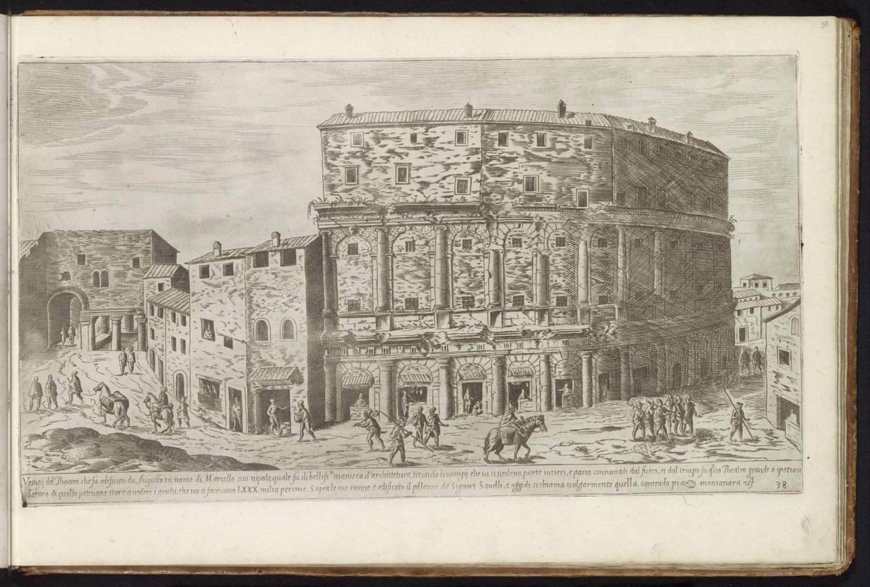 Théâtre de Marcellus à Rome - Etienne Duperac