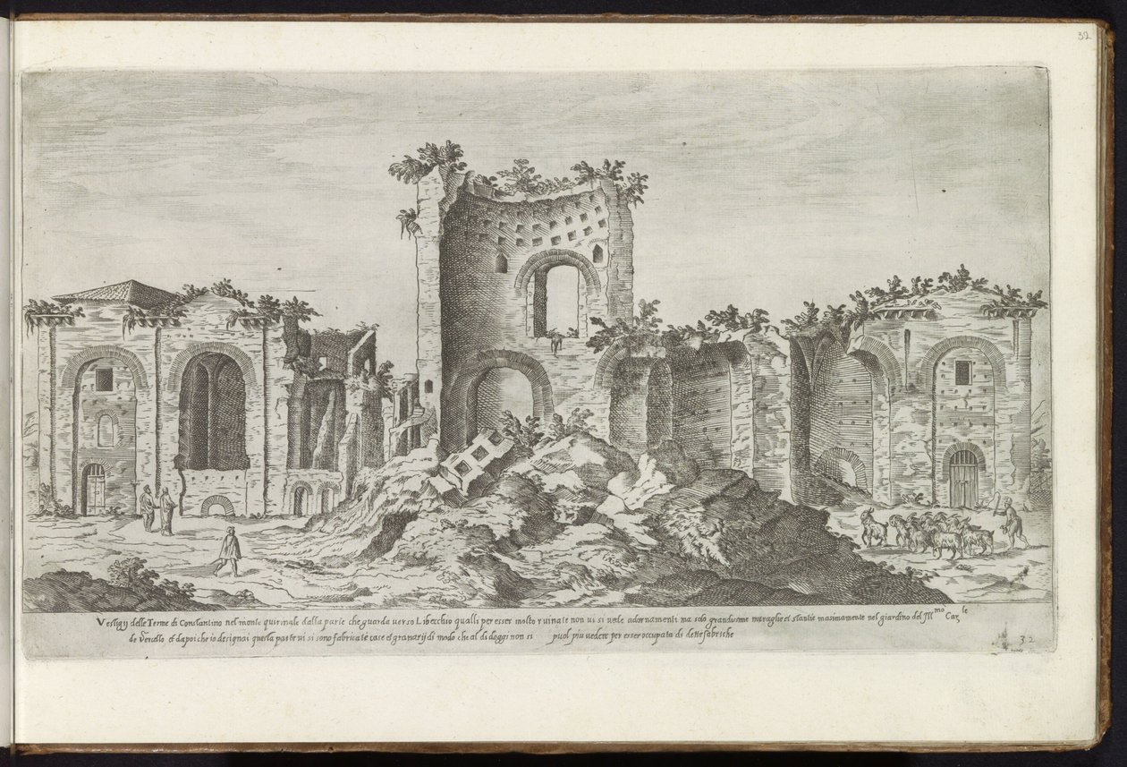 Thermes de Constantin à Rome - Etienne Duperac