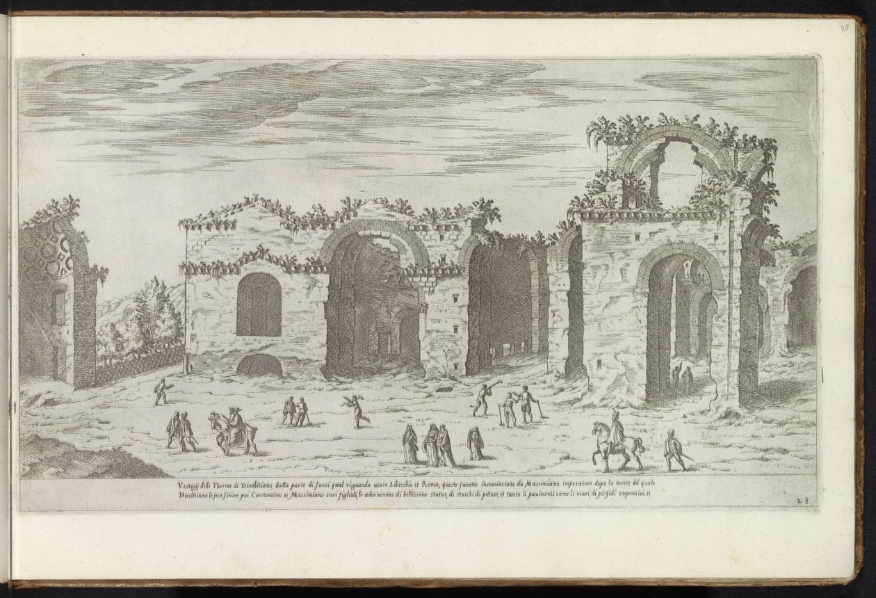 Thermes de Dioclétien à Rome - Etienne Duperac