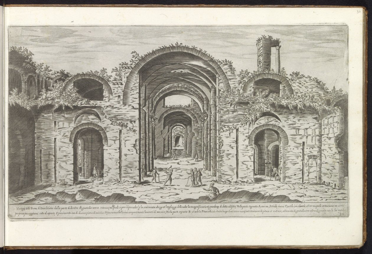 Thermes de Dioclétien à Rome - Etienne Duperac