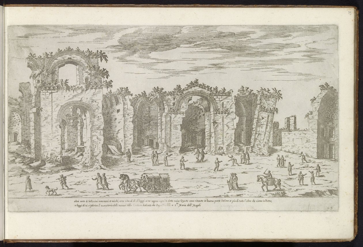 Thermes de Dioclétien à Rome - Etienne Duperac