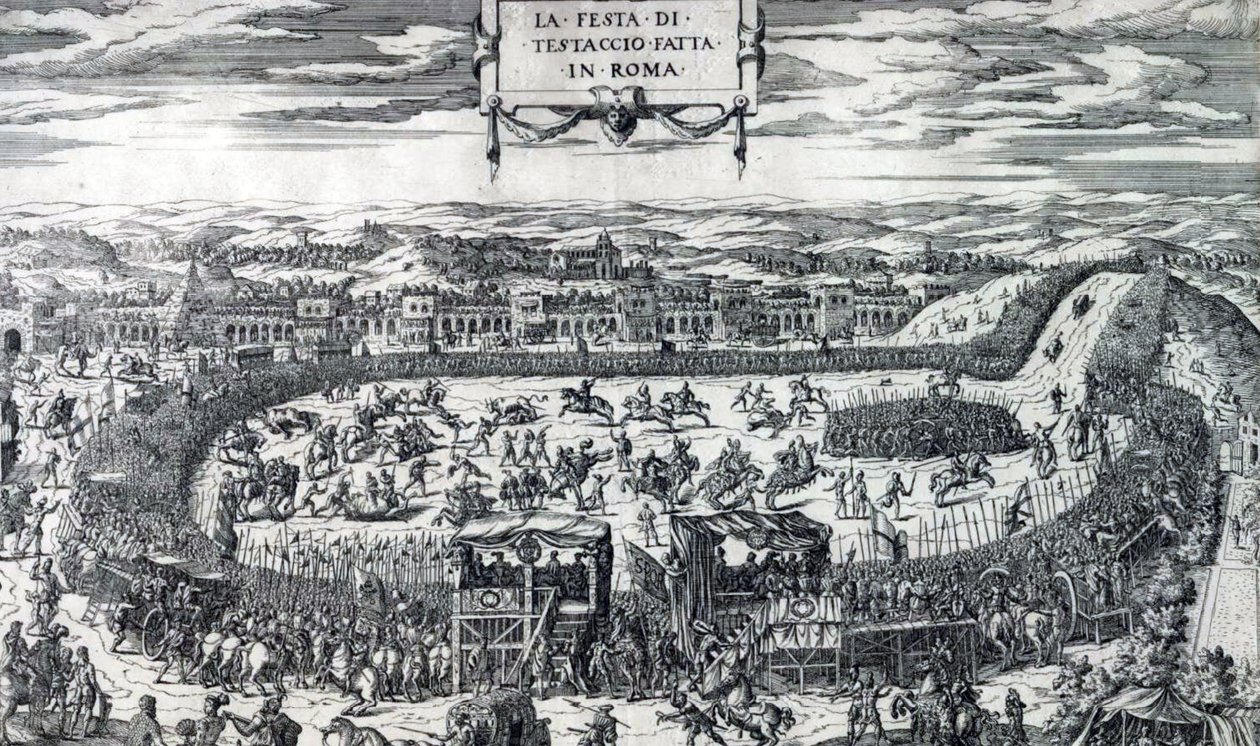 Dupérac Fête du Testaccio 1554 - Etienne Duperac