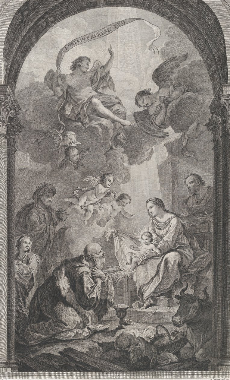 La Chapelle des Enfants-Trouvés à Paris: Les Rois mages Gaspard et Melchior adorant l