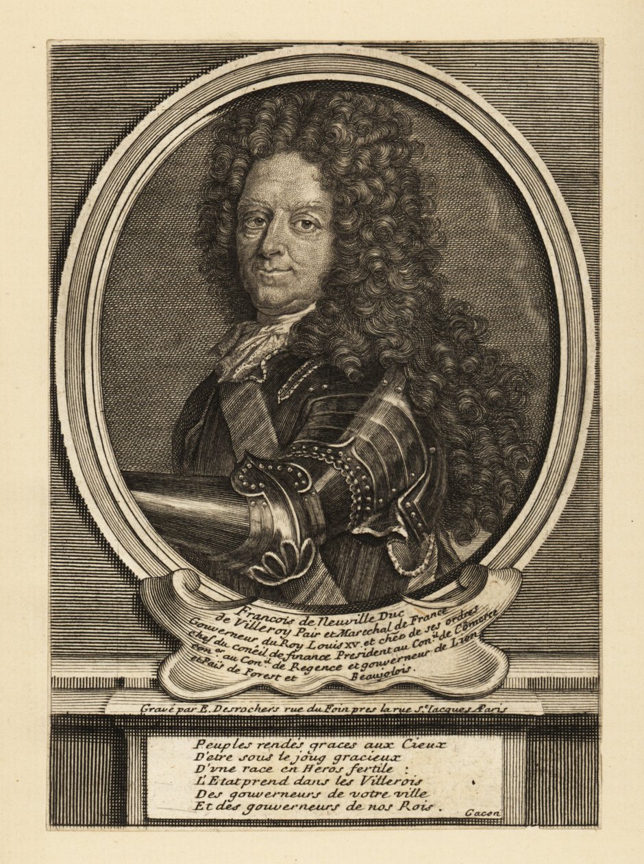 François de Neufville, 2e duc de Villeroy, soldat français - Etienne Jehandier Desrochers