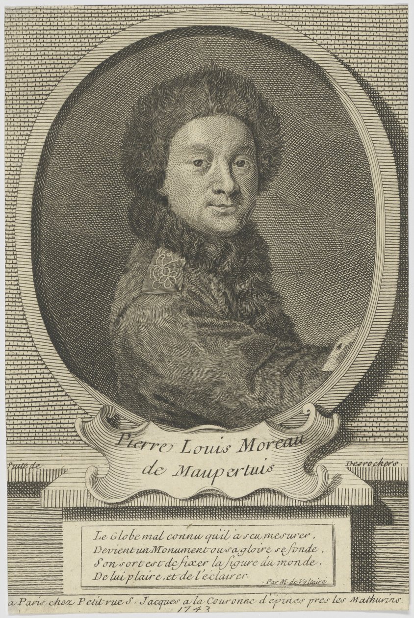 Pierre Louis Moreau de Maupertuis 1698-1759, 1743 - Etienne Jehandier Desrochers