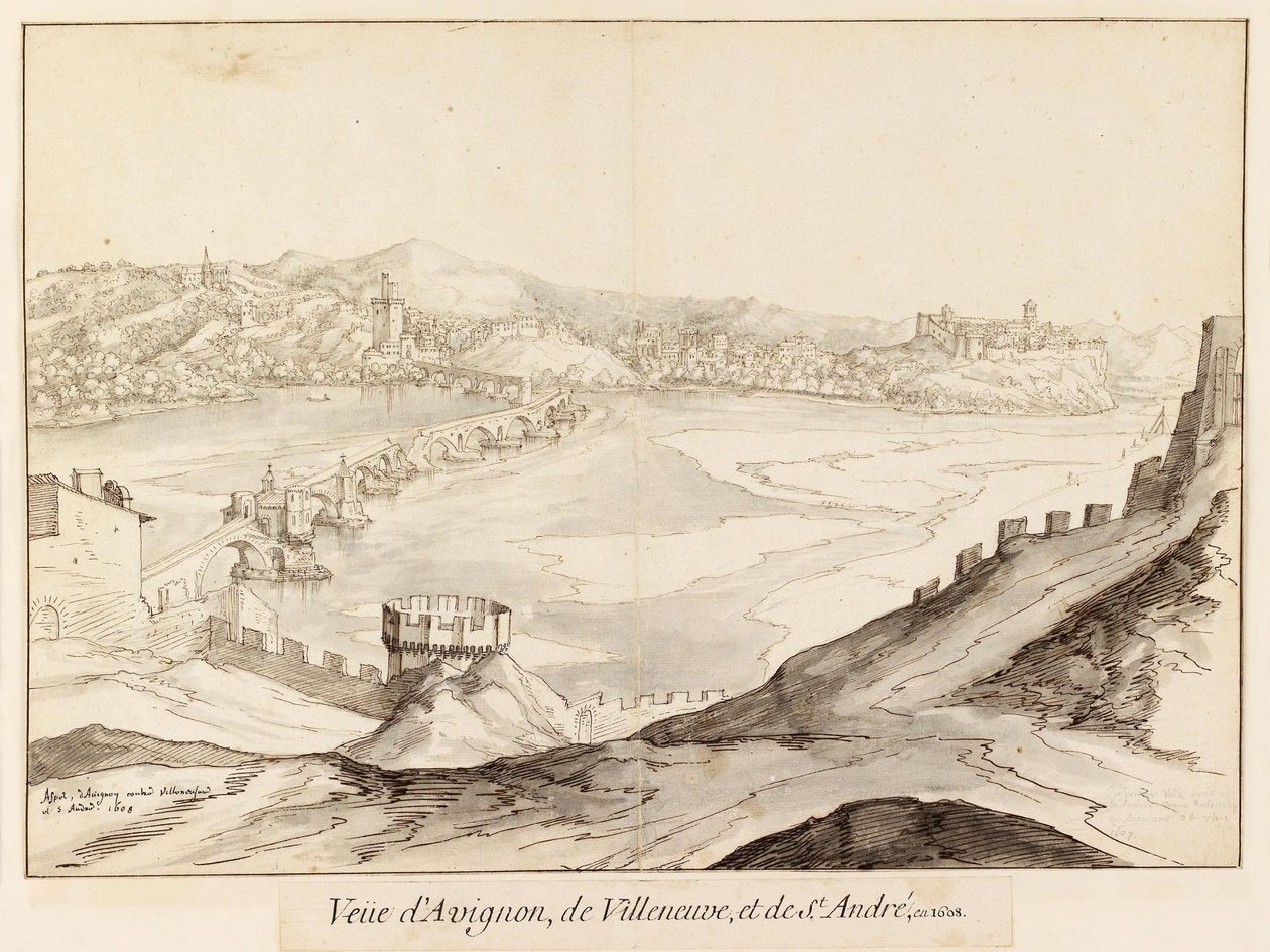 Martellage 1608 Pont Saint Benezet - Etienne Martellange
