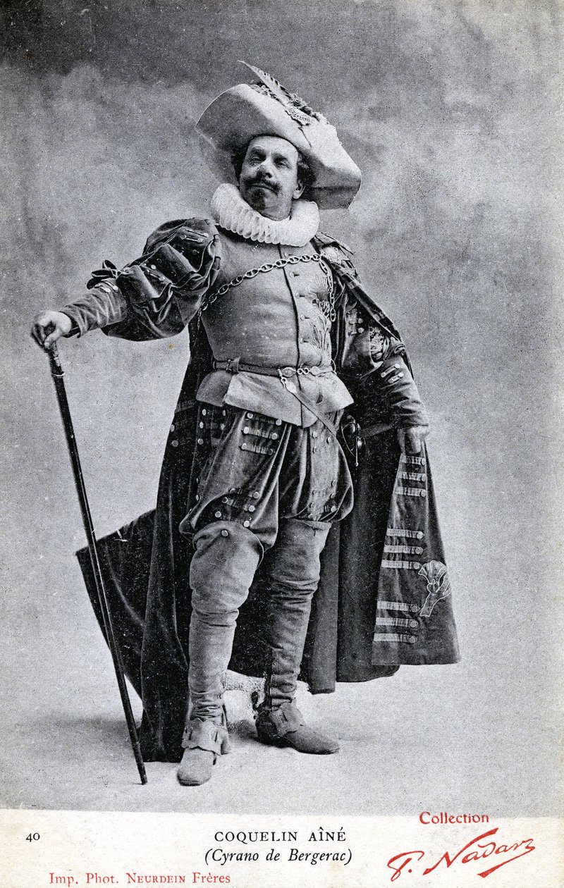 Constant Coquelin alias Coquelin aîné (1841 - 1909) en costume de Cyrano de Bergerac - Etienne Neurdein
