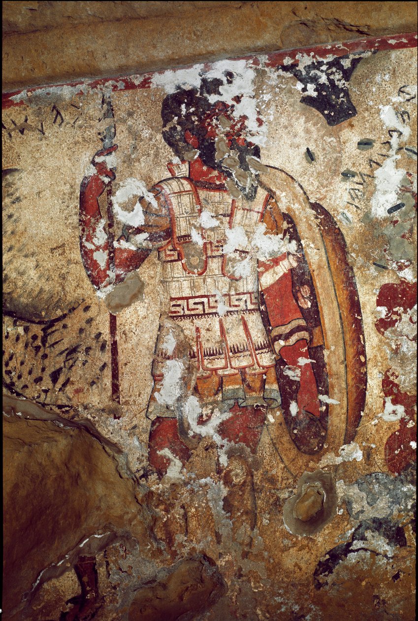 Un guerrier (Fresque, 4ème siècle av. J.-C.) - Etruscan