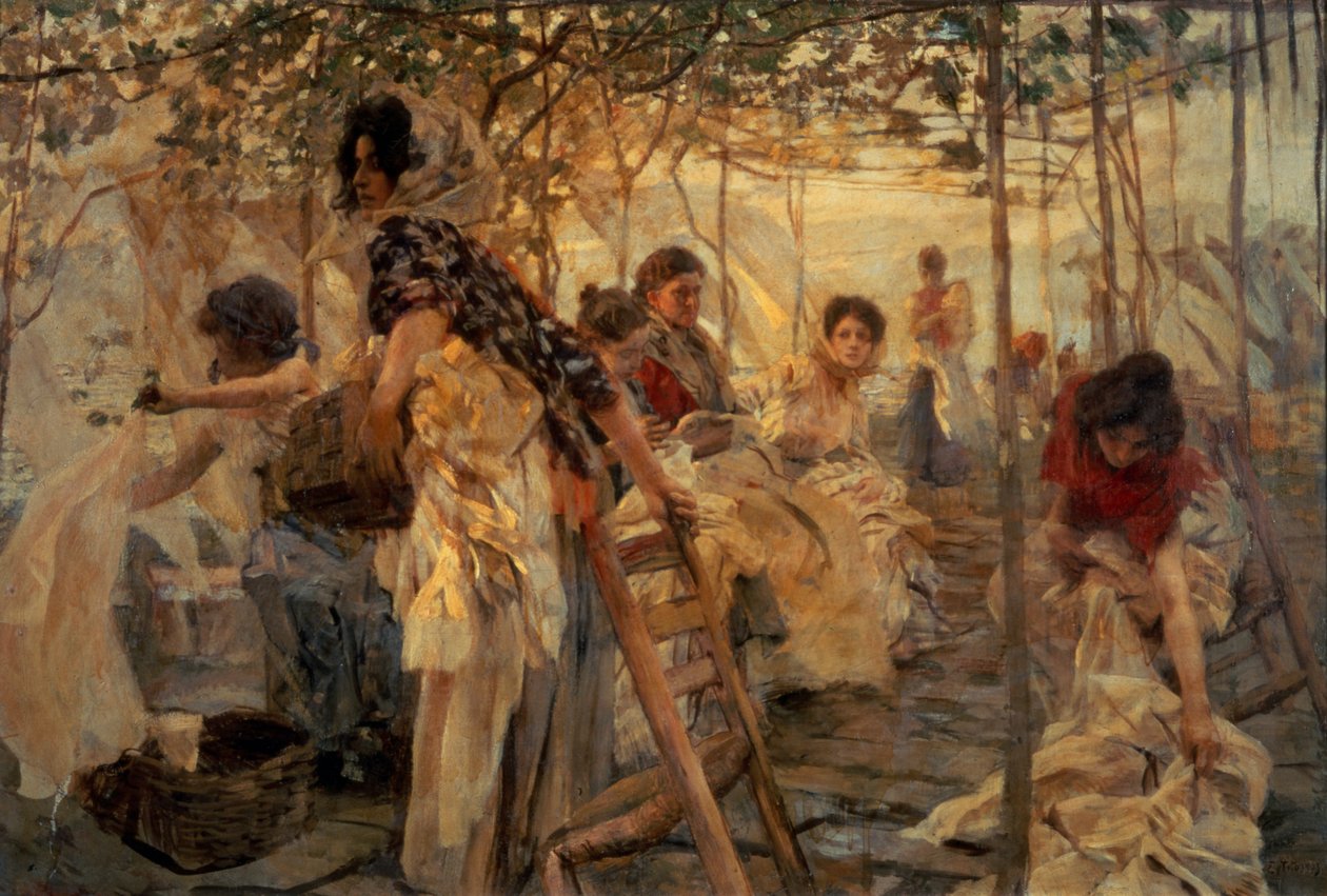 Les Blanchisseuses - Ettore Tito