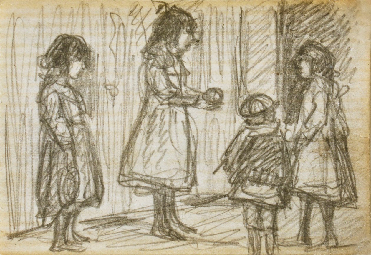 Enfants dans la rue - Eugeen van Mieghem
