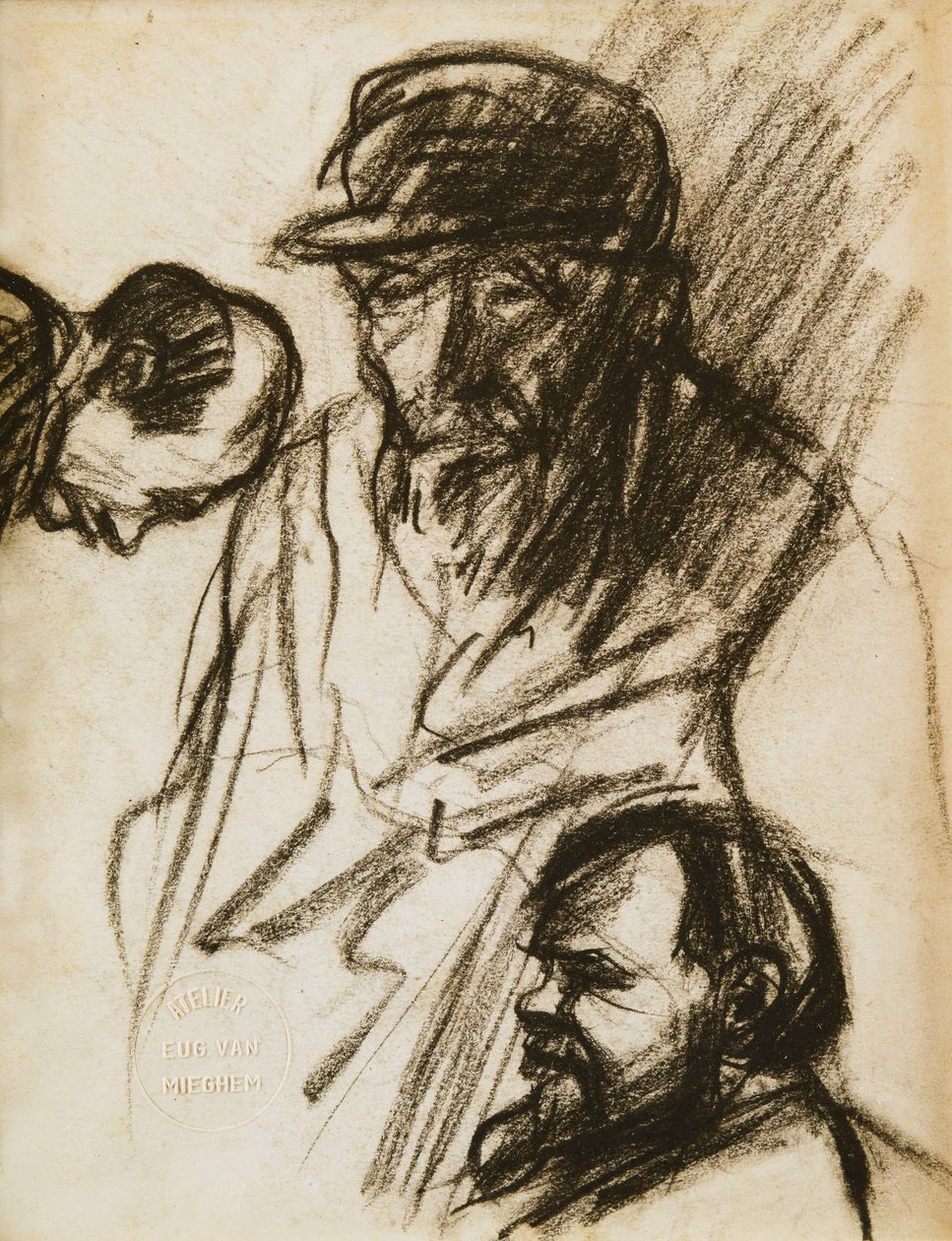 Étude de trois hommes - Eugeen van Mieghem