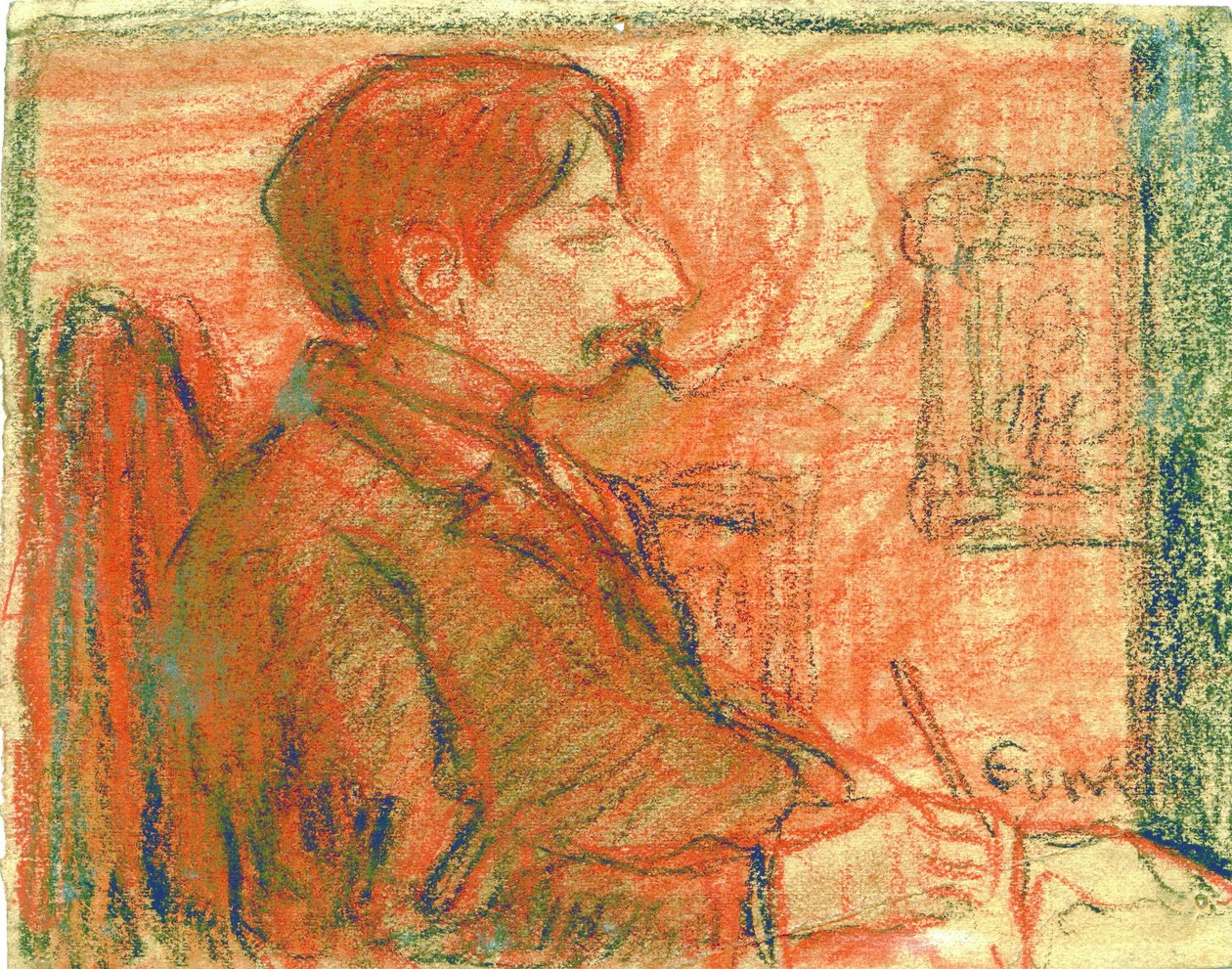 Le peintre Joseph Posenaer - Eugeen van Mieghem
