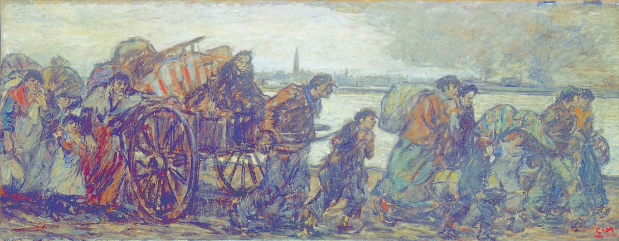 Les réfugiés - Eugeen van Mieghem