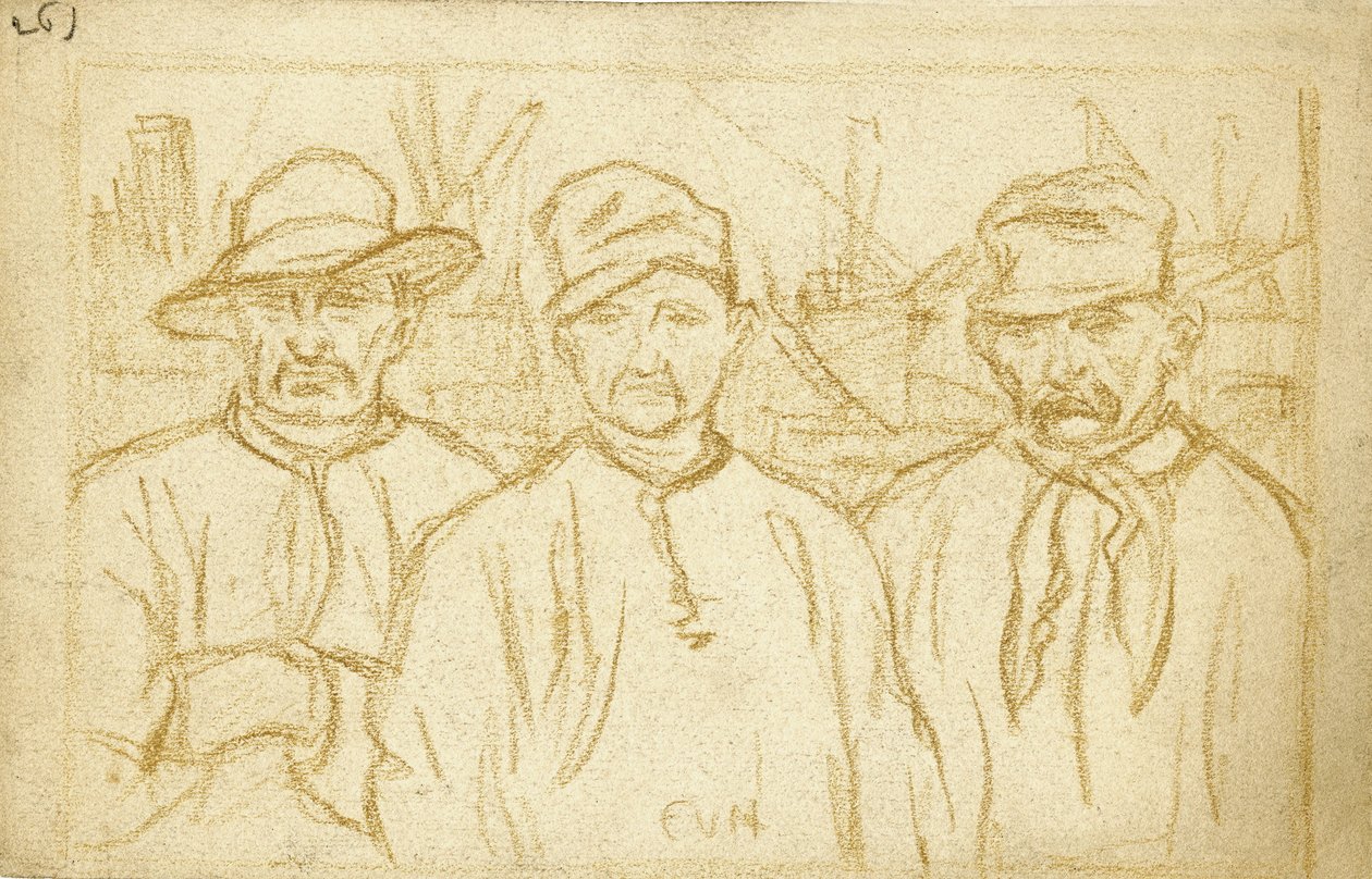 Trois dockers - Eugeen van Mieghem