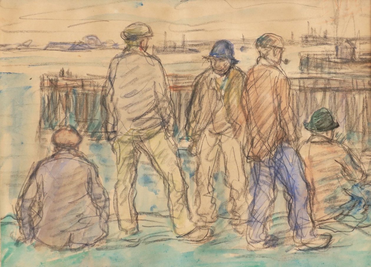 En attendant le ferry - Eugeen van Mieghem