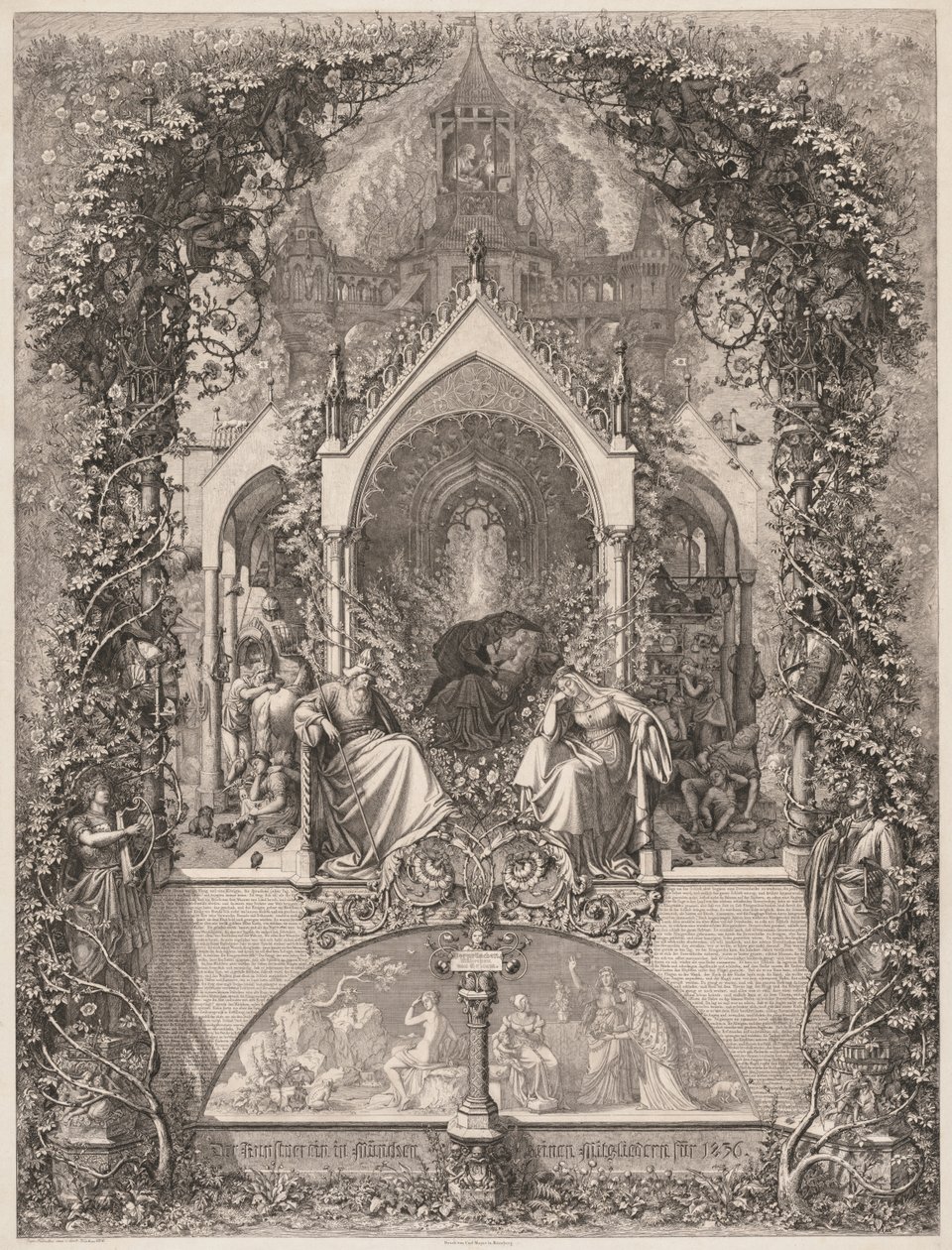 Briar Rose Dornröschen, 1836 - Eugen Napoleon Neureuther