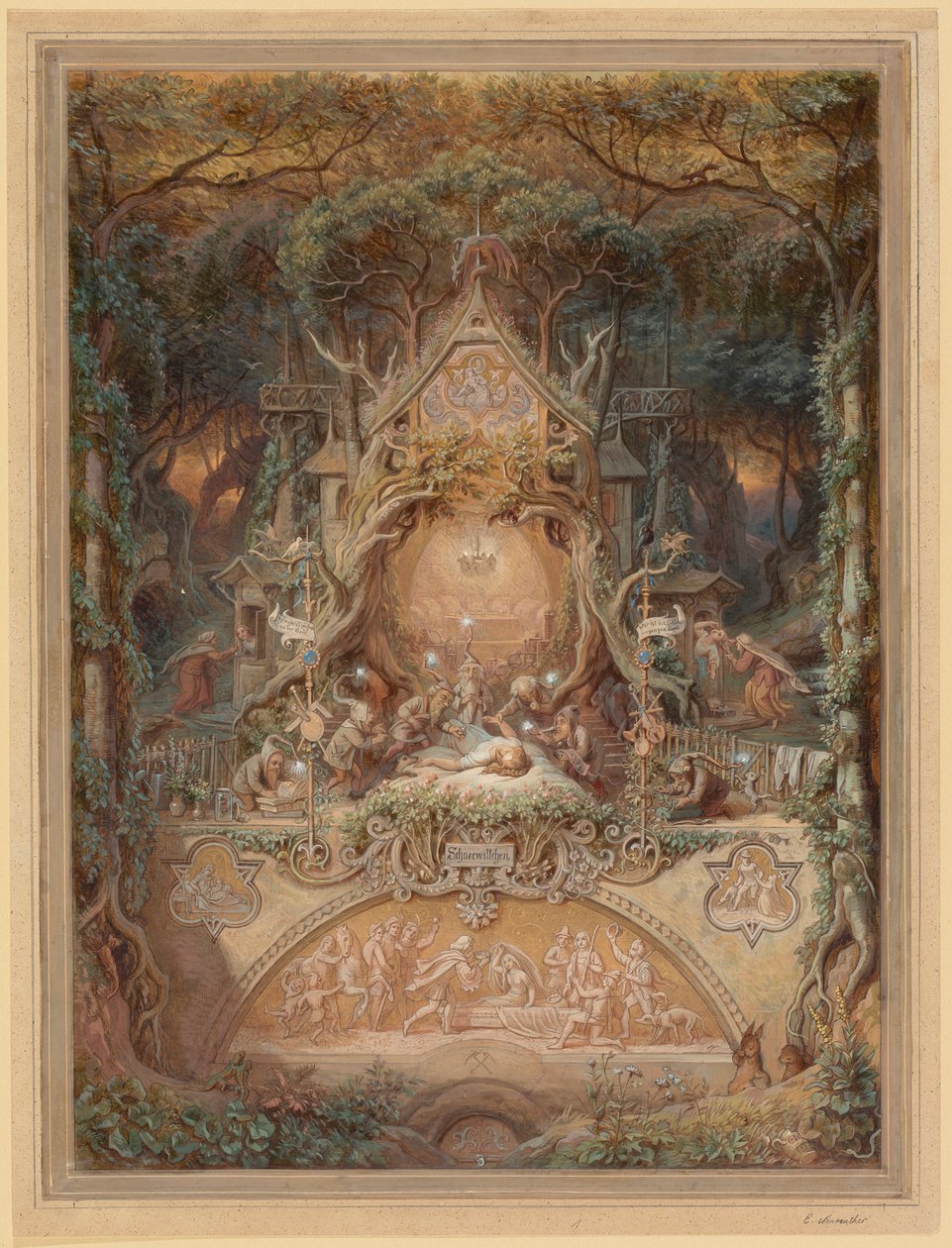 Blanche-Neige - Eugen Napoleon Neureuther