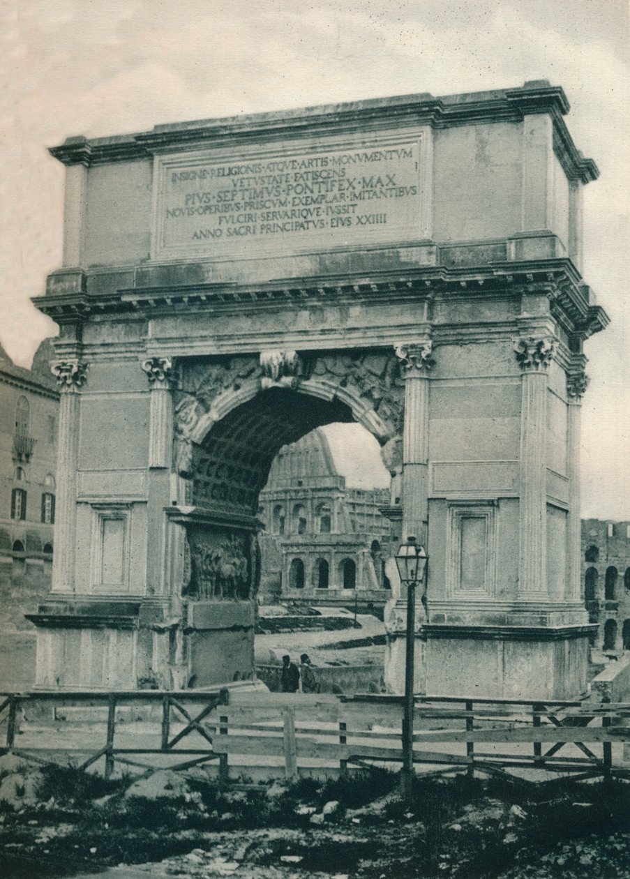 Arc de Titus, Rome, Italie, 1927 - Eugen Poppel